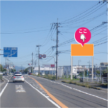 巨勢町牛島牛島宿交差点そば